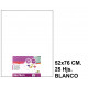 Papel seda liderpapel, 52x76 cm. 18 grs/m². blanco, paquete de 25 hojas