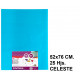 Papel seda liderpapel, 52x76 cm. 18 grs/m². celeste, paquete de 25 hojas