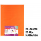 Papel seda liderpapel en formato 52x76 cm. de 18 grs/m². color naranja, paquete de 25 hojas.