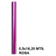 Papel celofán sadipal, 0,5x16,25 mts. 30 grs/m². rollo de 25 hojas precortadas 50x65 cm. rosa