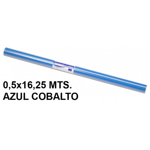 Papel charol sadipal en formato 0,5x16,25 mts. de 65 grs/m². color azul cobalto.