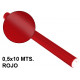 Papel metalizado sadipal en formato 0,5x10 mts. de 65 grs/m². color rojo.