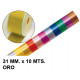 Cinta de fantasía eurocinsa, 31 mm. x 10 mts. oro