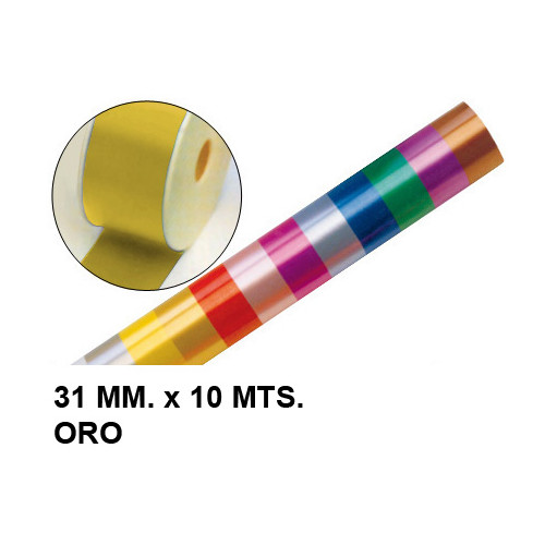 Cinta de fantasía eurocinsa, 31 mm. x 10 mts. oro