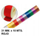 Cinta de fantasía eurocinsa, 31 mm. x 10 mts. rojo