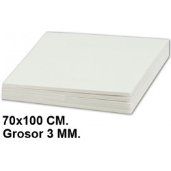 Cartón pluma liderpapel en formato 70x100 cm. con grosor de 3 mm. color blanco.