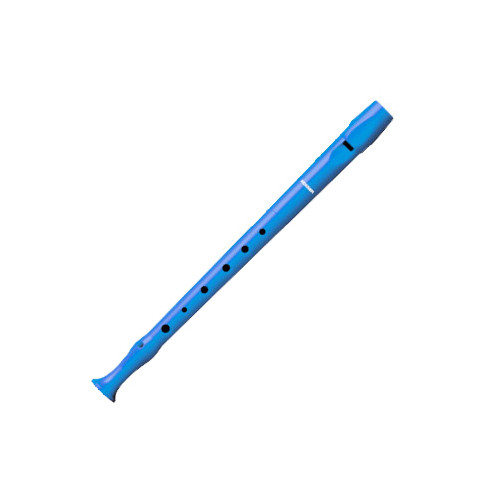 Flauta dulce de plástico hohner serie melody 9508, color celeste.