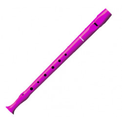 Flauta dulce de plástico hohner serie melody 9508, color rosa.