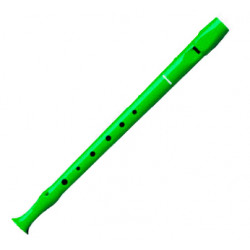Flauta dulce de plástico hohner serie melody 9508, verde
