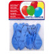 Globo balloons® cp redondo de látex 100%, color pastel azul celeste, bolsa de 20 uds.