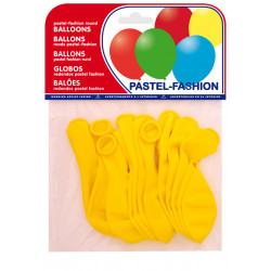 Globo balloons® cp redondo de látex 100%, color pastel amarillo, bolsa de 20 uds.