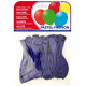 Globo balloons® cp redondo de látex 100%, color pastel azul marino, bolsa de 20 uds.