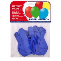 Globo balloons® cp redondo de látex 100%, color pastel azul medio, bolsa de 20 uds.
