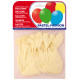 Globo balloons® cp redondo de látex 100%, color pastel blanco, bolsa de 20 uds.