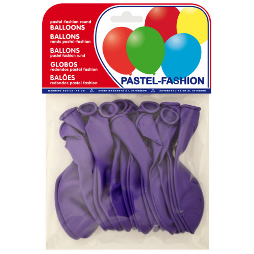 Globo balloons® cp redondo de látex 100%, color pastel lila, bolsa de 20 uds.