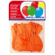 Globo balloons® cp redondo de látex 100%, color pastel naranja, bolsa de 20 uds.