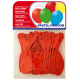 Globo balloons® cp redondo de látex 100%, color pastel rojo, bolsa de 20 uds.