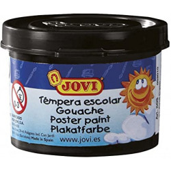 Témpera escolar jovi, bote de 35 ml. negro
