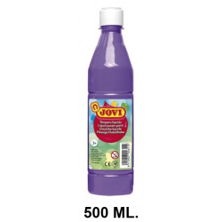 Témpera escolar líquida jovi, botella de 500 ml. violeta