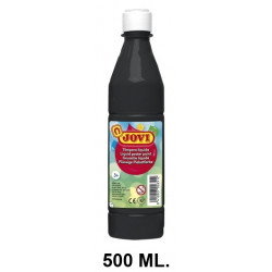 Témpera escolar líquida jovi, botella de 500 ml. negro