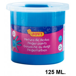 Pintura de dedos jovi, bote de 125 ml. azul