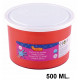 Pintura de dedos jovi, bote de 500 ml. color bermellón.