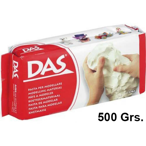 Pasta para modelar das, pastilla de 500 grs. color blanco.