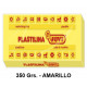 Plastilina jovi, pastilla de 350 grs. color amarillo.