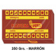 Plastilina jovi, pastilla de 350 grs. color marrón.