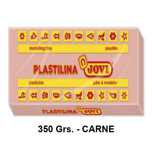 Plastilina jovi, pastilla de 350 grs. color carne.