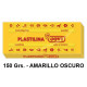 Plastilina jovi, pastilla de 150 grs. color amarillo oscuro.