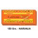Plastilina jovi, pastilla de 150 grs. color naranja.