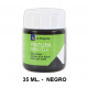 Pintura para tela la pajarita, bote de 25 ml. color negro.