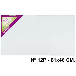 Bastidor con lienzo de tela 100% de algodón liderpapel, nº 12p - 46x61 cm.