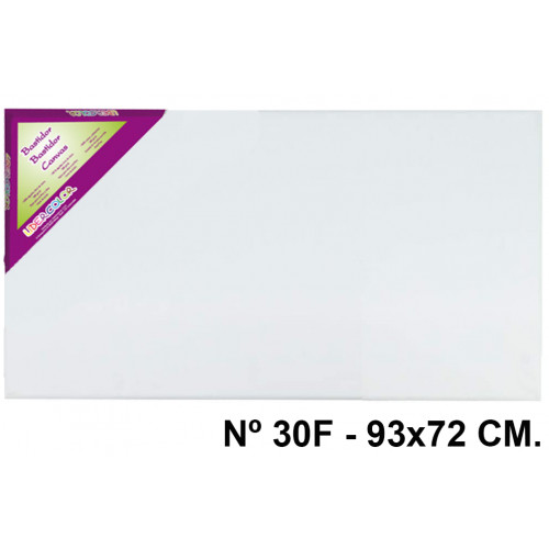 Bastidor con lienzo de tela 100% de algodón liderpapel, nº 30f - 72x93 cm.