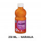 Pintura acrílica brillante glossy lefranc bourgeois, bote de 250 ml. color naranja.