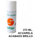 Barniz en spray setter para acuarela con acabado brillo, bote de 270 ml.