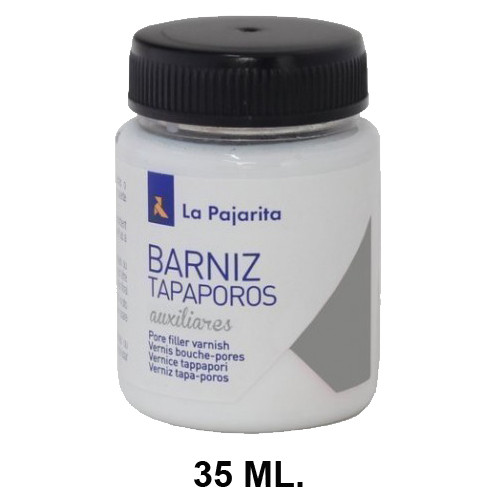 Barniz tapaporos la pajarita, bote de 35 ml.