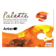 Paleta de papel desechable artist en formato din a4 de 60 gr., pack de 40 hojas.