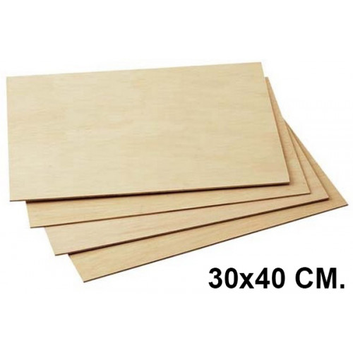Tabla de marqueteria en formato de 30x40 cm.