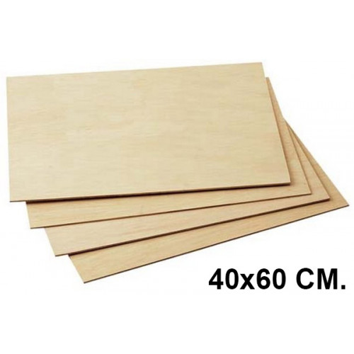 Tabla de marqueteria en formato de 40x60 cm.