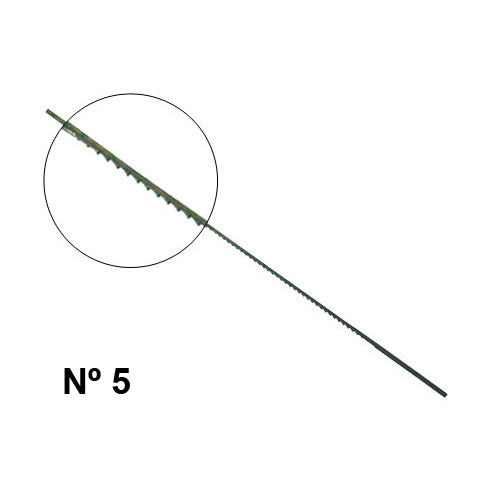 Pelos de segueta en forma dentada nº 5.