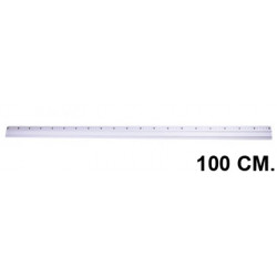 Regla metálica de aluminio q-connect 100 cm.