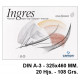 Bloc encolado de dibujo canson guarro ingres en formato din a-3, 20 hj. 108 grs/m².
