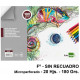 Bloc encolado de dibujo liderpapel artístico, fº, microperforado, sin recuadro, 180 grs/m². 20 hj.