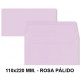 Sobre de color liderpapel en formato 110x220 mm. offset, 80 grs/m². color rosa pálido, pack de 9 uds.