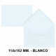 Sobre de color liderpapel en formato 114x162 mm. offset, 80 grs/m². color blanco, pack de 15 uds.