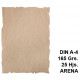 Papel pergamino con bordes troquelados liderpapel en formato din a-4 de 165 grs/m². color arena, paquete de 25 hojas.