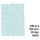Papel pergamino con bordes troquelados liderpapel en formato din a-4 de 165 grs/m². color azul, paquete de 25 hojas.