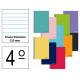 Cuaderno espiral tapa blanda liderpapel serie smart, 4º, 80 hj. 60 grs/m². pauta estrecha 2,5 mm. c/m. colores surtidos